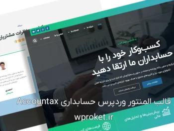 قالب وردپرس حسابداری Accountax