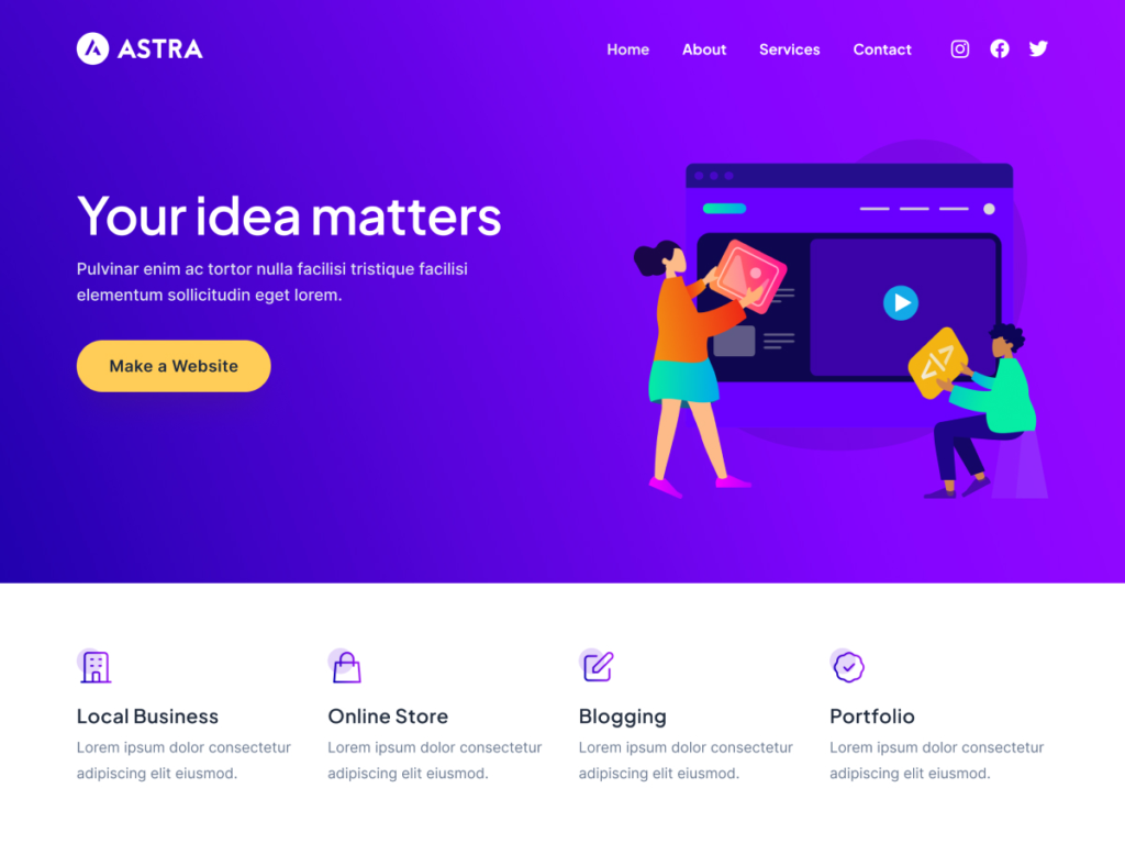 Astra؛ قالب فروشگاهی وردپرس رایگان