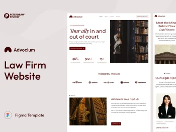 دانلود طرح گرافیکی سایت وکالت Advocium
