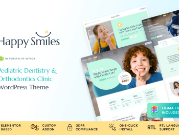 دانلود قالب وردپرس دندانپزشکی HappySmiles