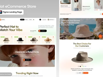 دانلود طرح گرافیکی فروشگاه کلاه