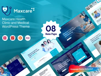 دانلود قالب وردپرس پزشکی Maxcare