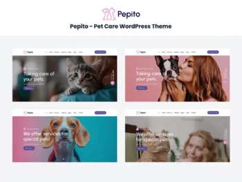 دانلود قالب وردپرس پت Pepito انگلیسی