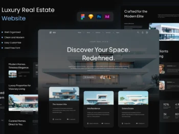 دانلود طرح گرافیکی سایت املاک Iso