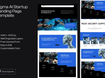 دانلود طرح گرافیکی استارتاپ هوش مصنوعی